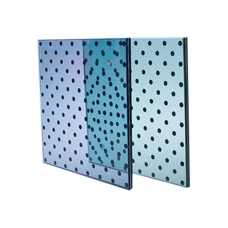 Silk screen laminated glass