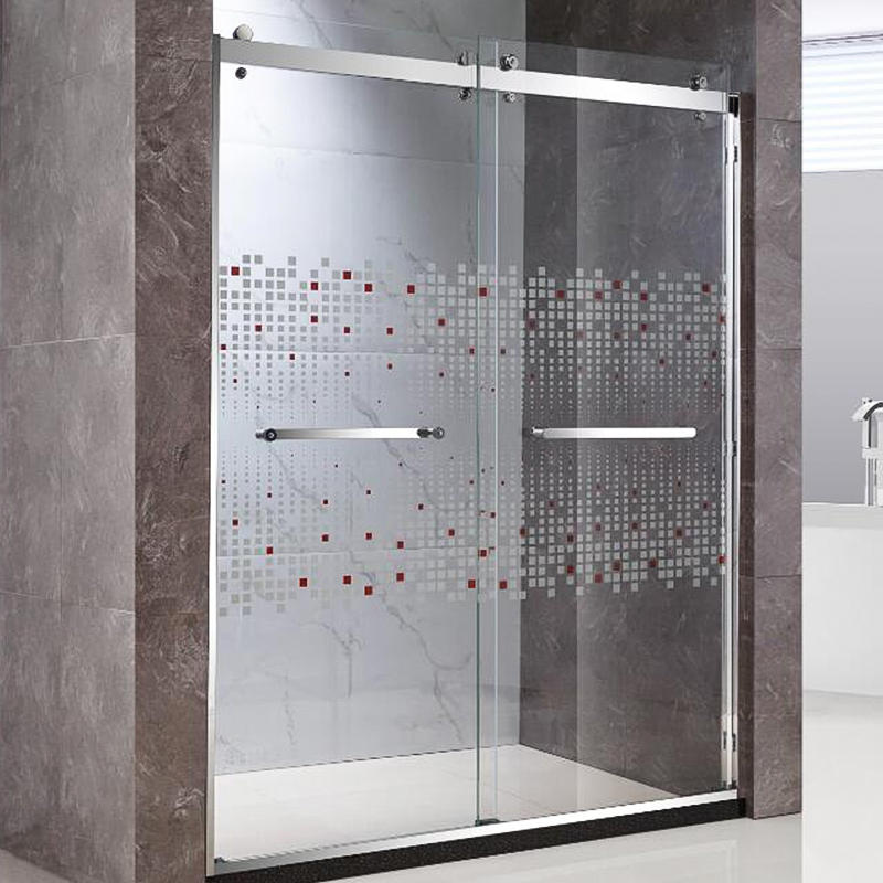 3/8 inch heavy glass shower door with SGCC certificate