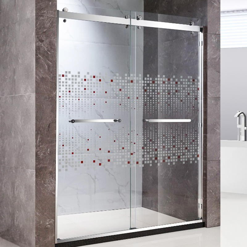 SGCC standard bypass shower door with heavy duty tempered glass