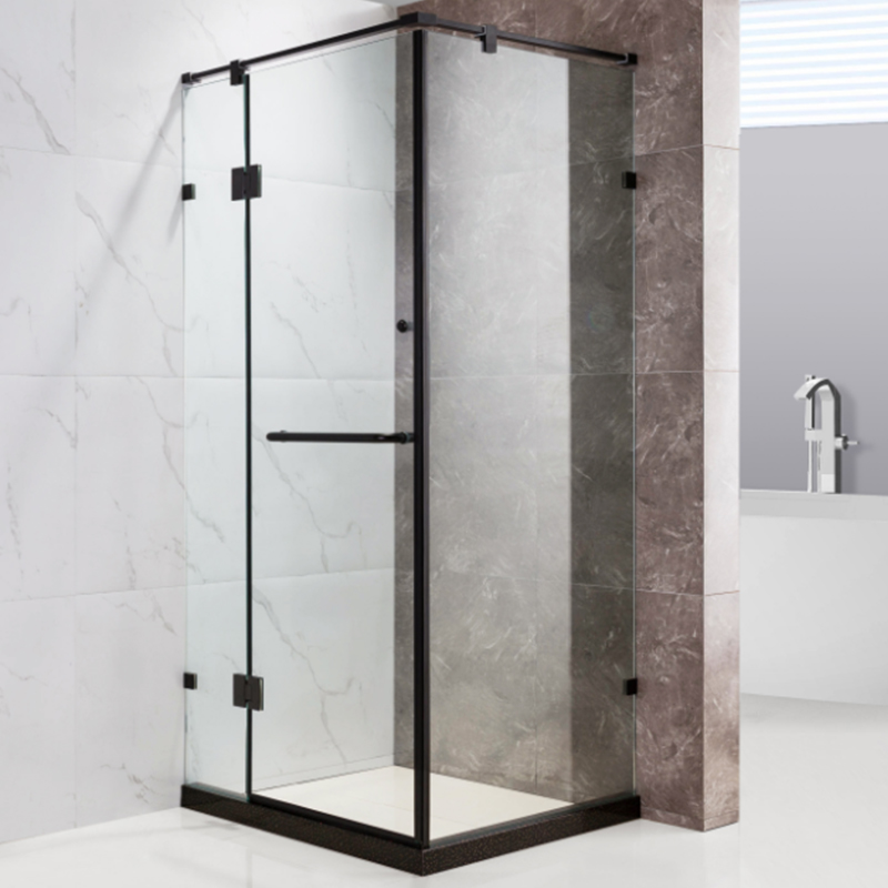 L shape swing shower door