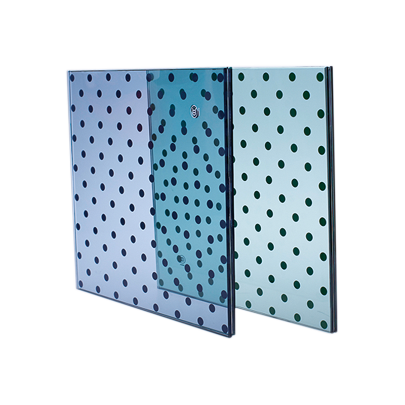 Silk screen laminated glass