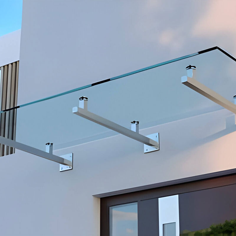 Premium Aluminum Toughened Clear Tempered Glass Canopy for Outdoor Use