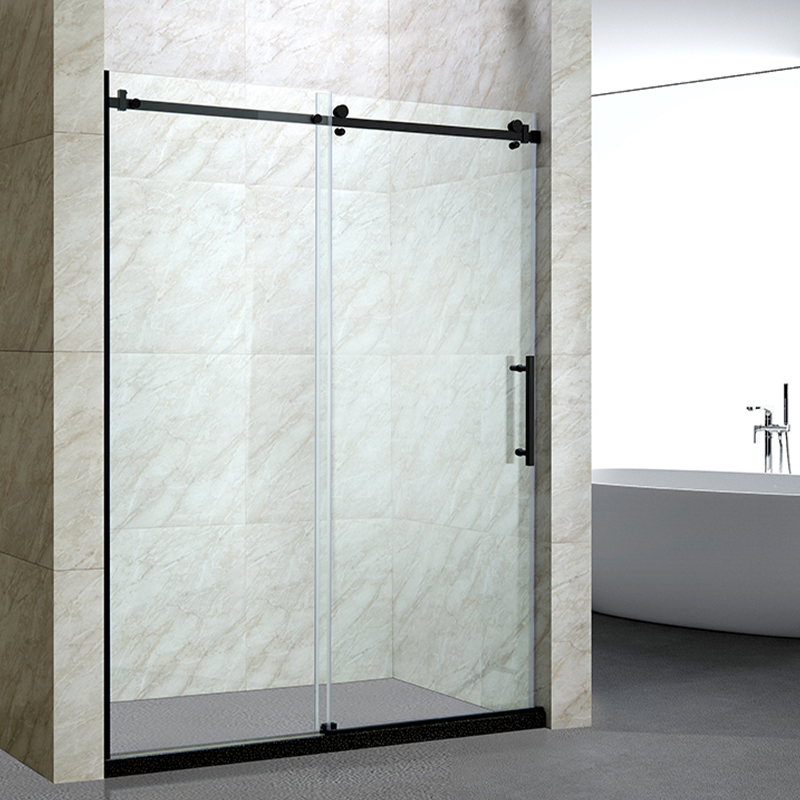 Shower Sliding Door Black